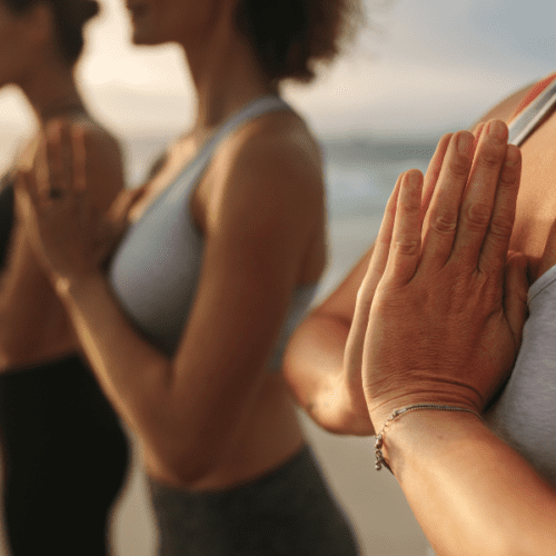 yoga on the beach