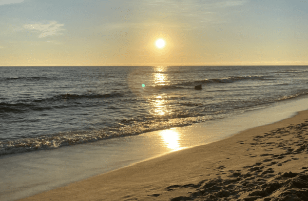 beach at sunset