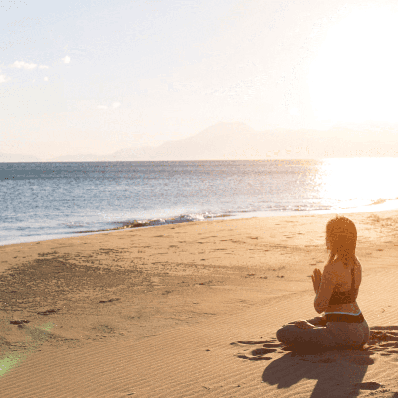 yoga on the beach